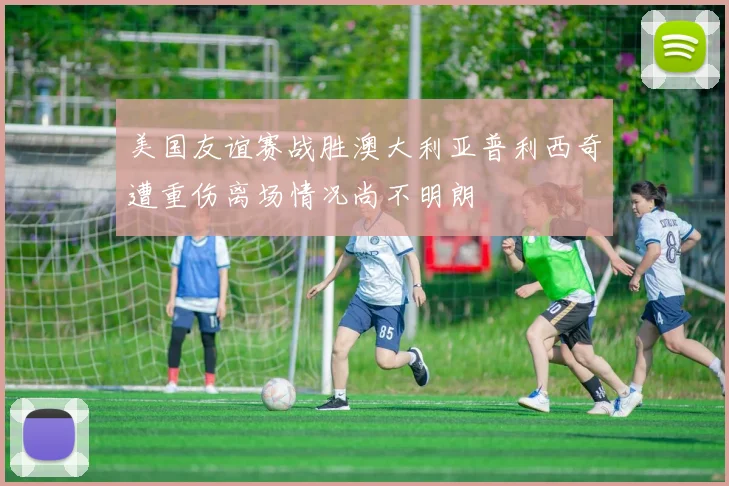 美国友谊赛战胜澳大利亚普利西奇遭重伤离场情况尚不明朗